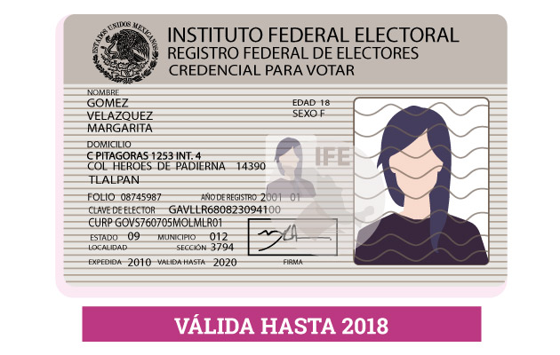 Renovación de Credencial para Votar 18