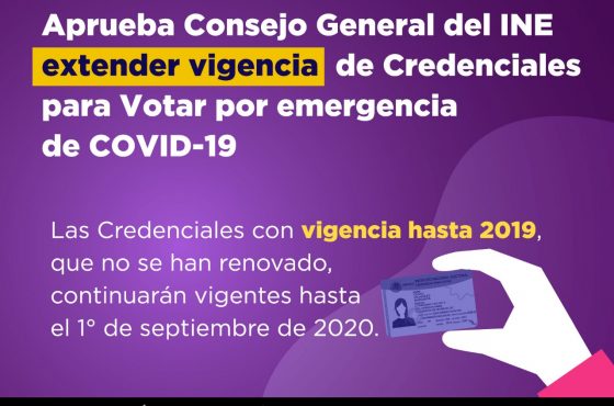 Se extiende vigencia de Credenciales 2019