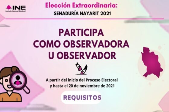 Convocatoria observadoras y observadores Nayarit