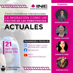 Foros Informativos Internacionales. La migración como un factor de las democracias