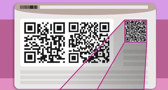 Localiza código QR credencial