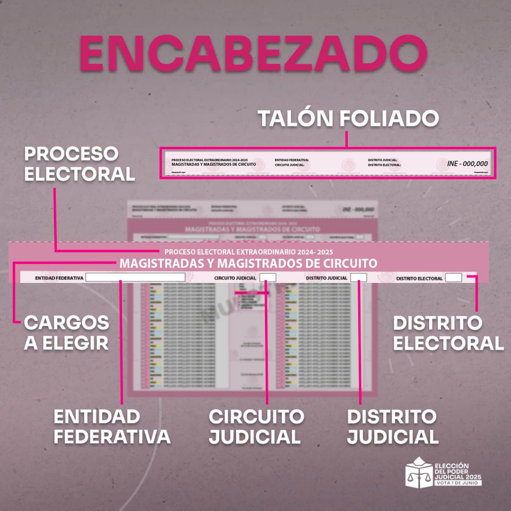 Encabezado boleta Magistraturas de Circuito