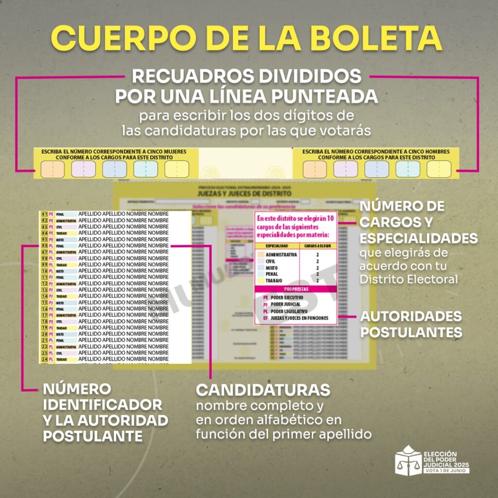 Elementos Boletas Juezas y Jueces de Distrito