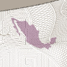 Mapa de México con tinta fotocromática activada por luz UV