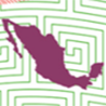 Mapa de México con tinta fotocromática visible bajo luz UV