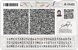 Credencia para Votar Reverso