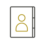 Icono de Libreta de datos de contacto