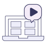 ícono de videoteca