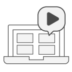 ícono de videoteca